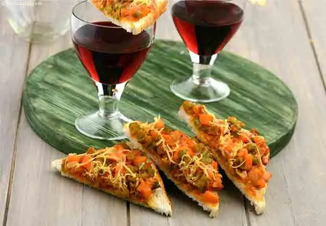Mixed Vegetable Open Toast