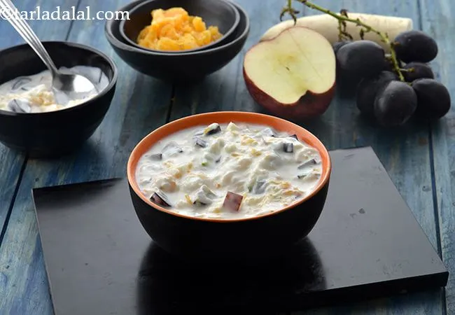  Mooli and Fruit Raita, Radish Mooli Raita