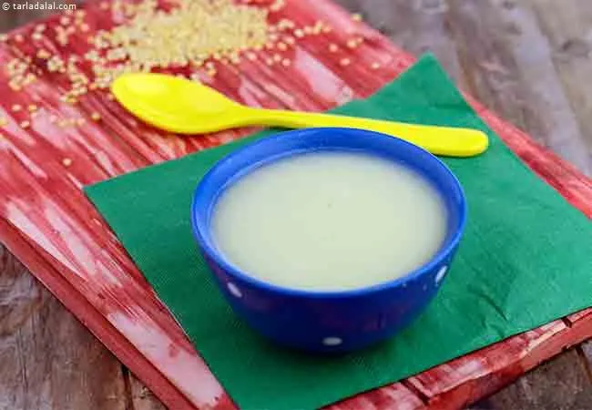  बच्चों के लिए मूंग दाल का पानी रेसिपी | ६ महीने के शिशुओं के लिए मूंग दाल का पानी | दाल का पानी - Moong Dal Water ( Baby and Toddler ) 