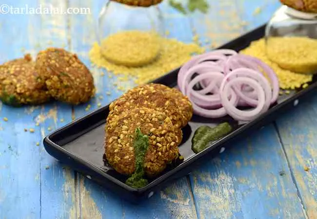 Moong Dal and Paneer Tikki