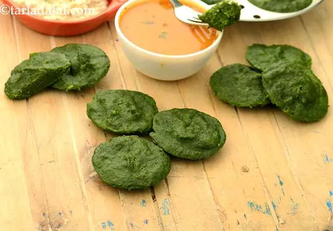 Moong Dal and Spinach Idli