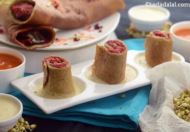  मूंग स्प्राउट्स डोसा - Moong Sprouts Dosa for Kids 