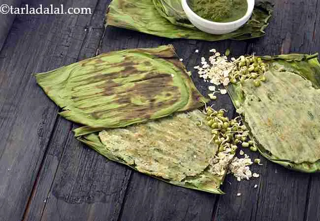 Moong Sprouts Panki