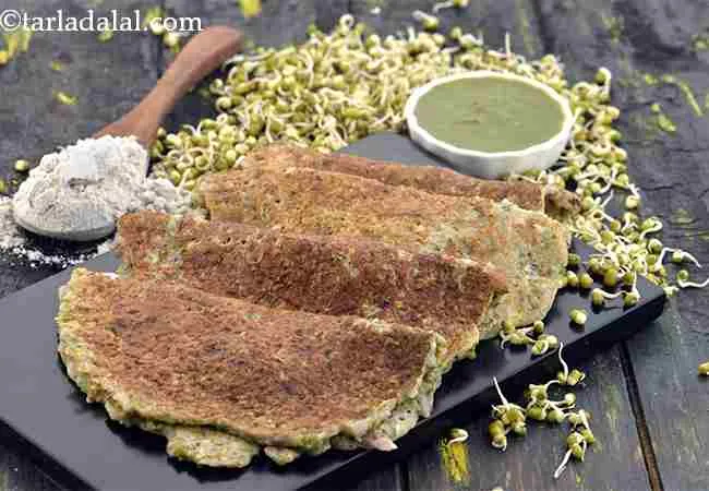 Moong Sprouts and Bajra Pessaruttu