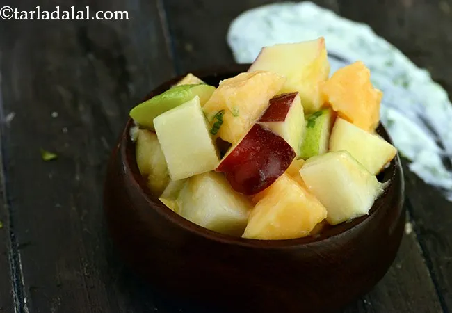 Muskmelon, Pear and Apple Salad