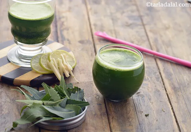  नीम का जूस रेसिपी | नीम का रस | वजन घटाने नीम का रस | - Neem Juice 
