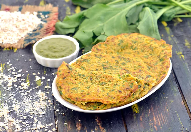 Oats Adai, Oats Spinach Pancake