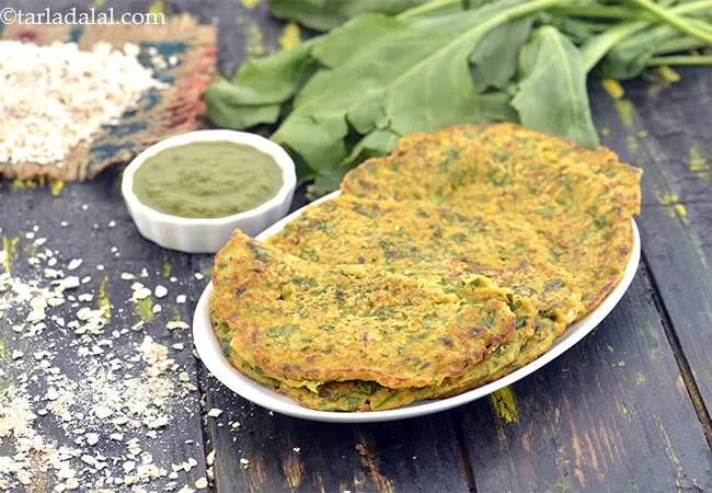 Oats Adai, Oats Spinach Pancake
