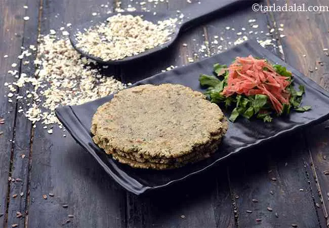 ओट्स रोटी रेसिपी | हेल्दी ओट्स रोटी | वजन घटाने के लिए ओट्स रोटी | - Oats Roti