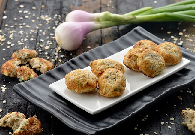 Oats and Spring Onion Appe, Diabetic Recipe