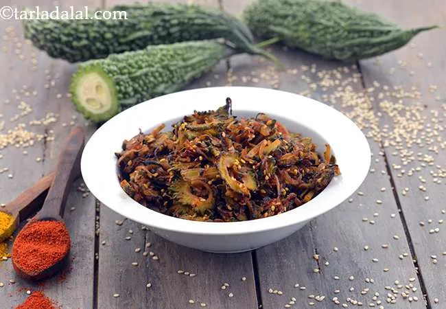 Onion and Karela Subzi