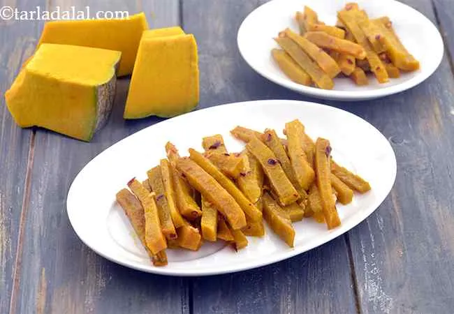  Oven Baked Pumpkin Fries, Healthy Snack