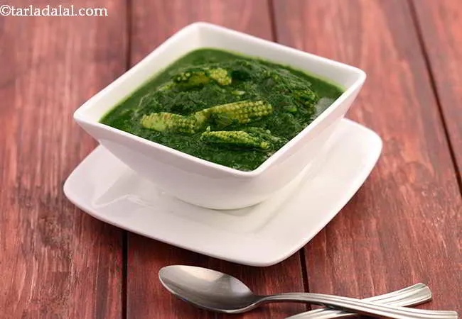  Palak Baby Corn Subzi
