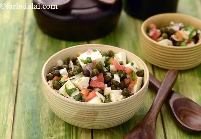 Paneer Aur Hare Chane ka Salad, Healthy Salads Recipe