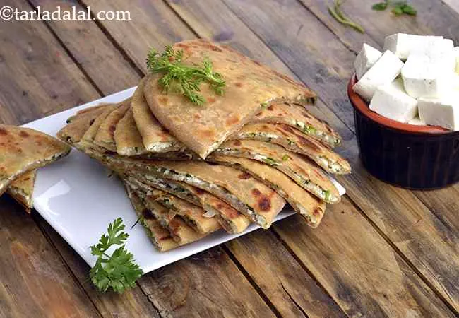 Paneer Paratha, Jain Paneer Paratha Recipe