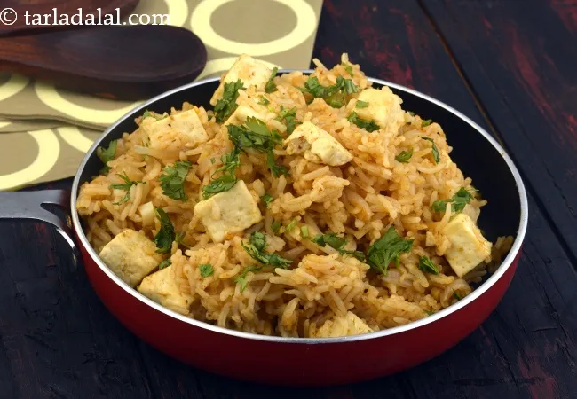 Paneer Pulao, Quick Paneer Pulao Recipe