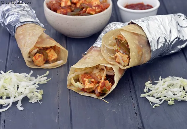 Paneer Schezwan Frankie