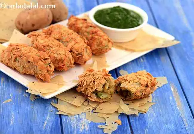 Papad Potato Roll