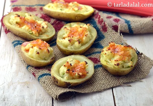 Papas Con Queso, Mexican Stuffed Cheese Potatoes