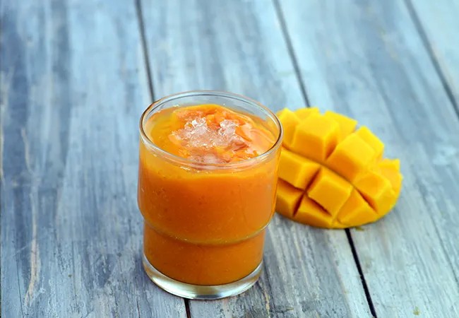 Papaya Mango Smoothie ( Healthy Breakfast)