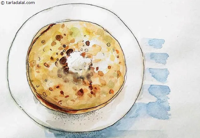 Paratha-with-White-Butter