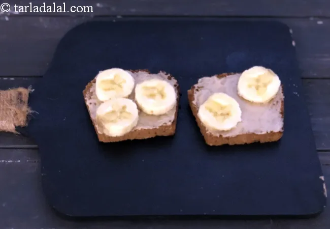 Peanut Butter Banana Multigrain Toast Healthy Breakfast