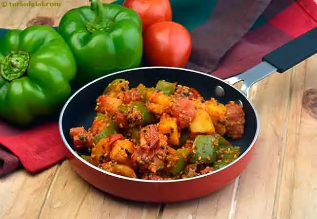 Pineapple, Capsicum and Tomato Sabzi