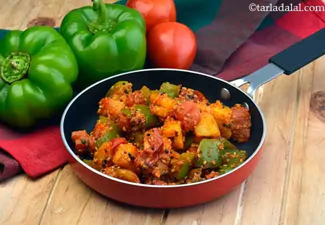 Pineapple, Capsicum and Tomato Sabzi
