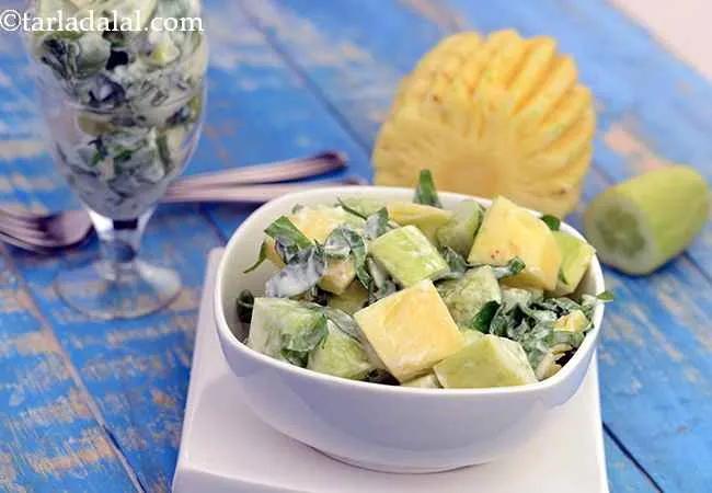 Pineapple Cucumber and Celery Salad ( Multi Vitamin Recipe)