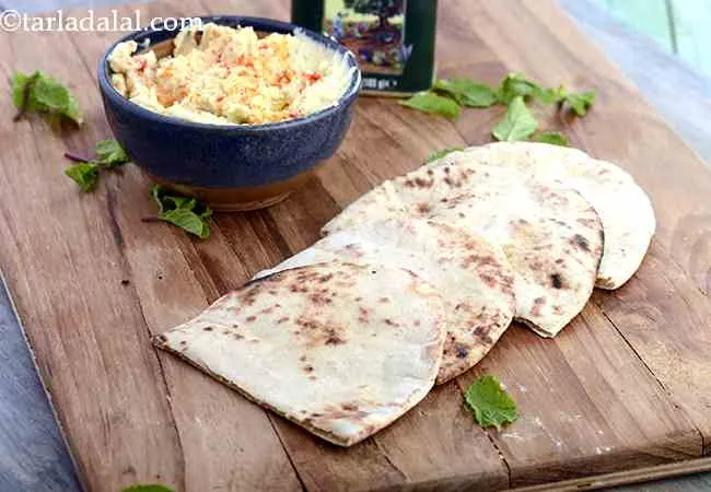 पिटा ब्रेड, लेबनानी गेहूं का पिटा ब्रेड - Pita Bread, Lebanese Whole Wheat Pita Bread 