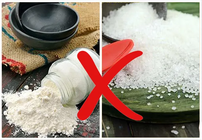 Plain flour and Sugar
