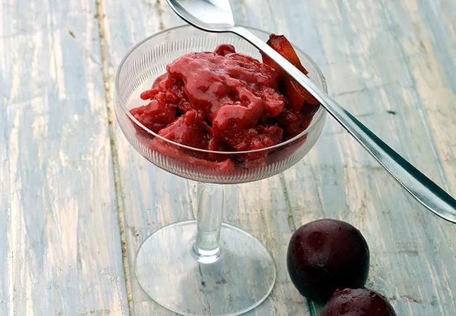  Plum and Banana Sorbet