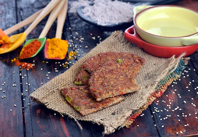 Poha Nachni Handvo