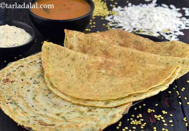 Poha Yellow Moong Dal Dosa
