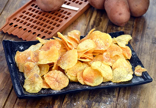  Potato Wafers, Farali Potato Chips Recipe, Fasting Recipe