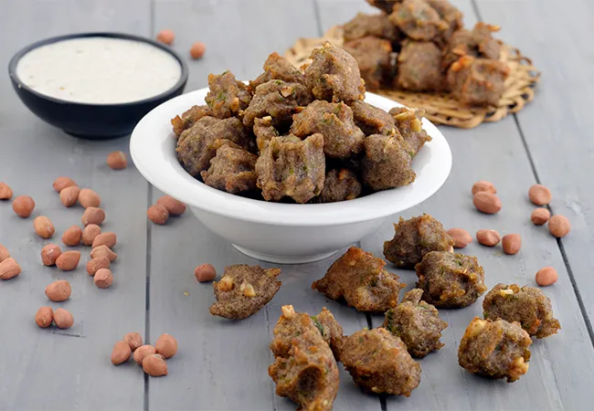 Potatoes and Buckwheat Pakora, Kuttu ki Vrat Pakodi