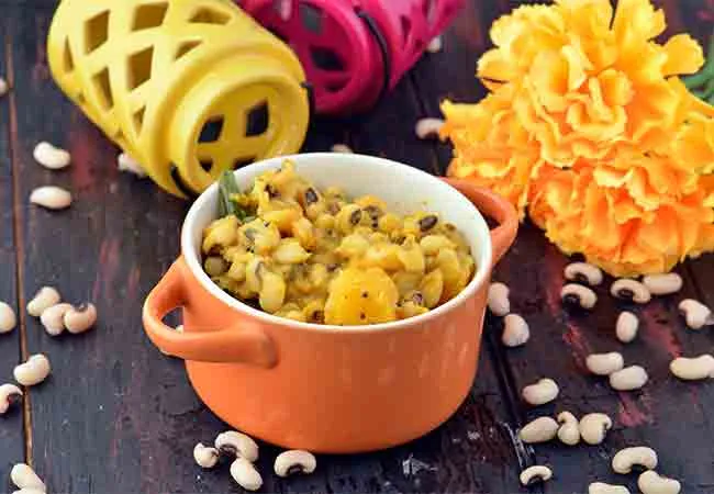  Pumpkin and Chawli Errissery, Low Salt Recipe