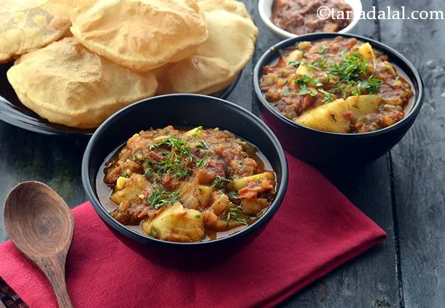  Punjabi Aloo Puri Recipe, Delhi Street Food
