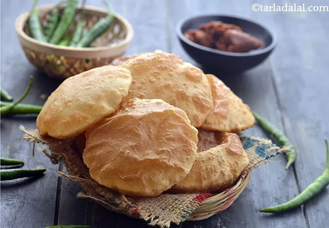  पूरी रेसिपी | गेहूं की पूरी | सादी पुरी | मुलायम पुरी - Puris
