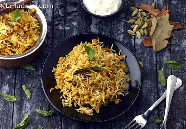  Qabooli Biryani, Hyderabadi Chana Dal Biryani
