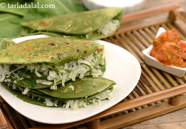 Radish Spinach Paratha