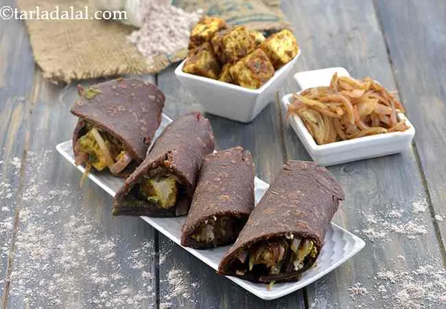 Ragi Roti Stuffed with Paneer