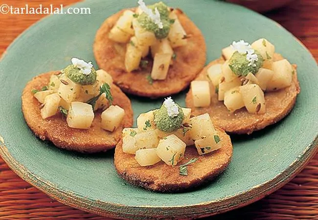 Rajgira Paratha Canapés