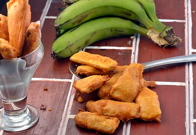  Raw Banana Fritters, Kela Bhajia