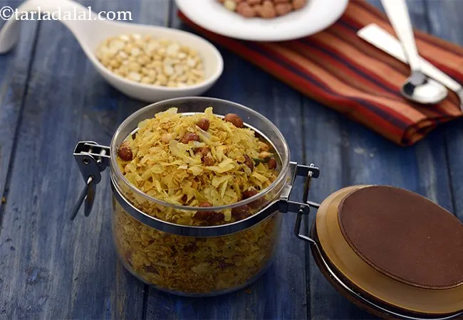 Roasted Poha and Oats Chivda