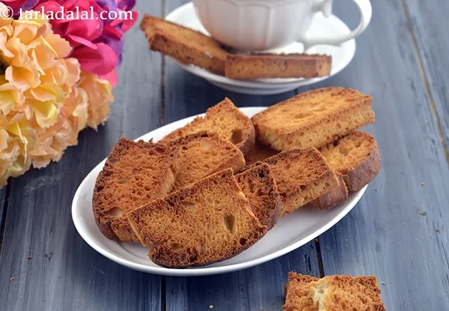 Rusk, Eggless Indian Homemade Tea Toast