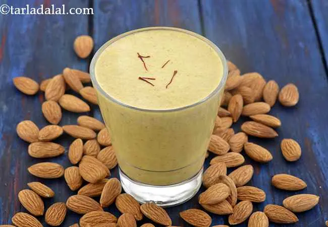 Saffron Cardamom Almond Milk, Healthy Vegan Breakfast Recipe