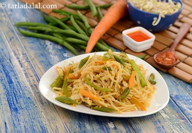 Schezwan Noodles , Chinese Schezuan Noodles Recipe