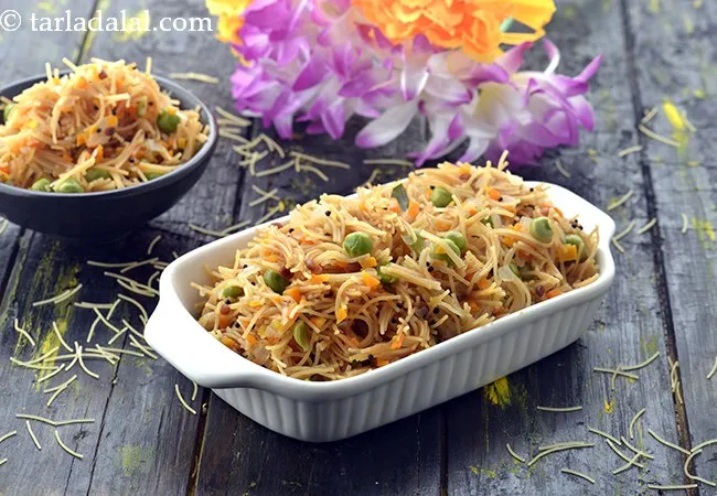 Seviyan Upma, Vermicelli Veg Upma, Low Salt Recipe