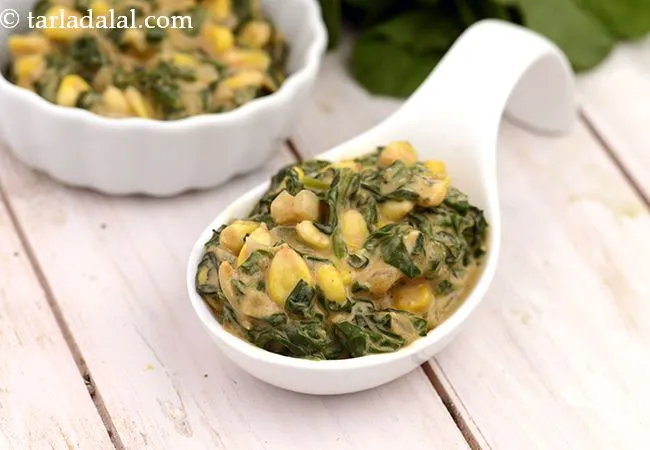 Spicy Corn Palak